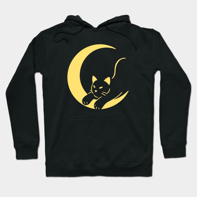 Cat on the Moon Hoodie by Lovely Animals